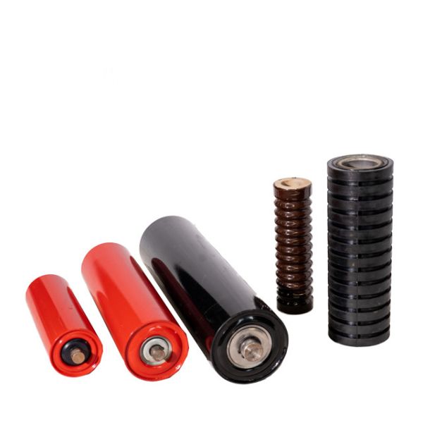 Mining Conveyor Steel Idler Roller, Powder Spraying Carrier Roller with High Quality Bearing, Customizable Trough Conveyor Roller.
