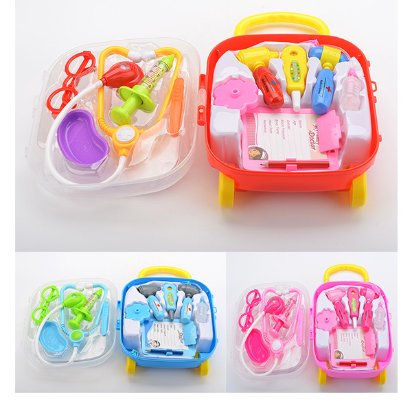 Medical Pretend And Play Doctor Set Toy Nurse Kit 4 Colors For 3 Year Old And Up