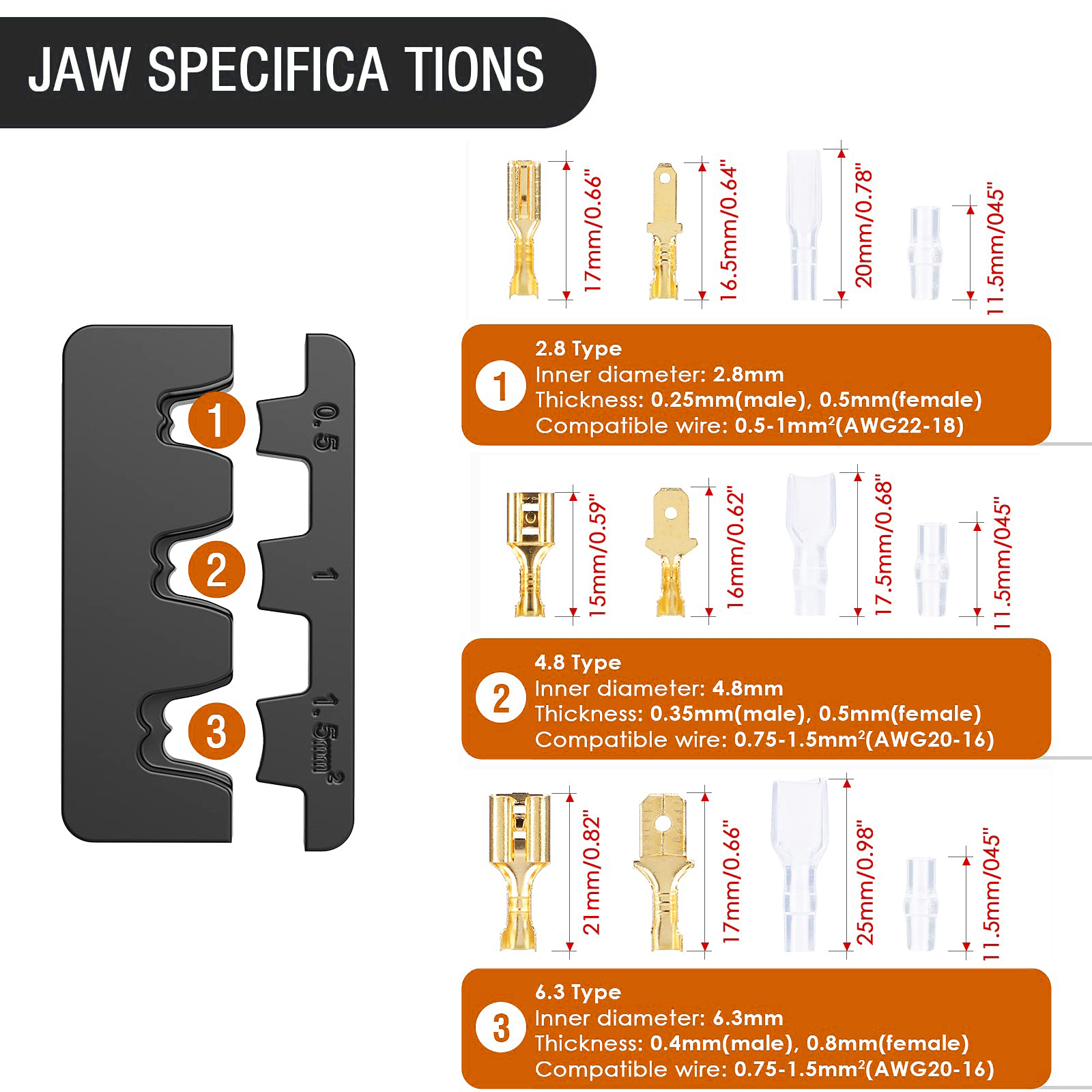 ISO Alloy Pin Wire Crimper Set Practical Multipurpose Jaw Design