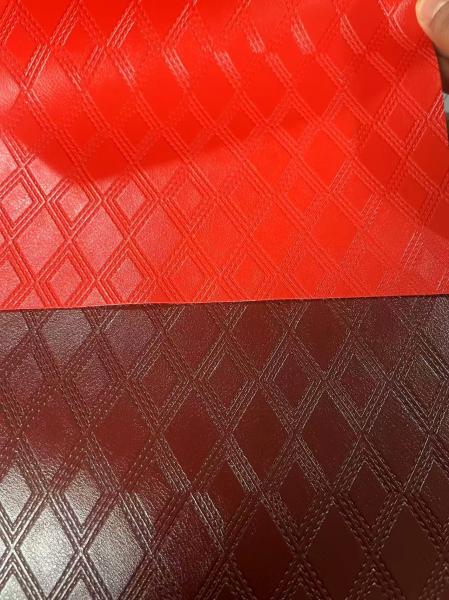 Decorative Pvc Coated Tensile Fabric 140cm Width With Embossed Pattern