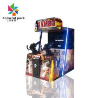 O tiro Arcade Machine Gun Simulator Coin de Stallone da vídeo clip operou-se