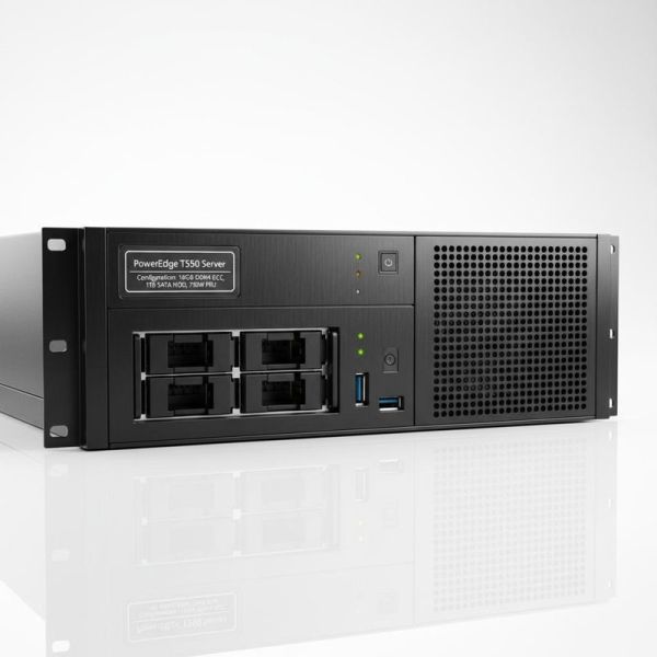16GB DDR4 ECC Memory PowerEdge T550 Tower Server 1TB SATA Hard Drive 750W 1U Stock