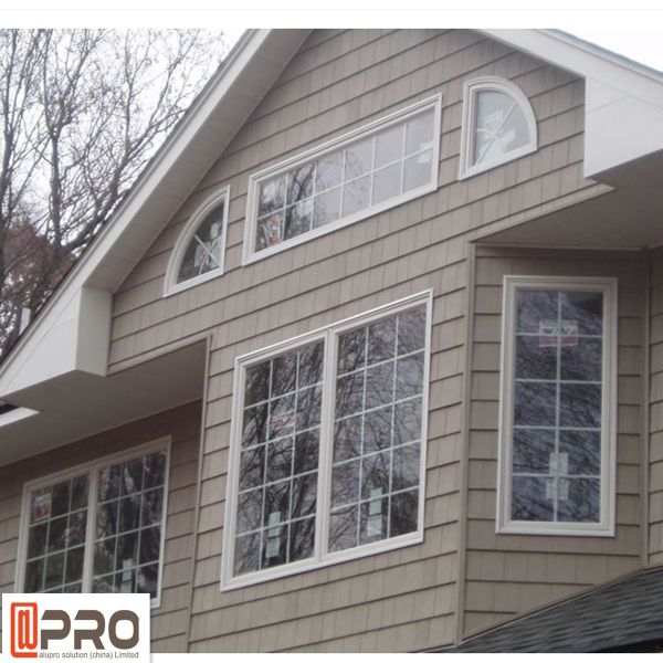 Personalize janelas de batente dobro horizontais/janela de batente de alumínio do arco da janela de batente de Nigéria da janela de vidro do quadro