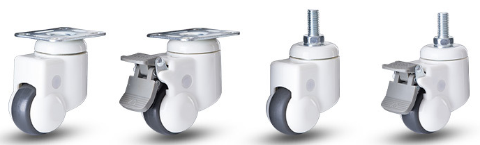 Hospital Equipment 100mm Castor Wheels 4 Inch Swivel Casters