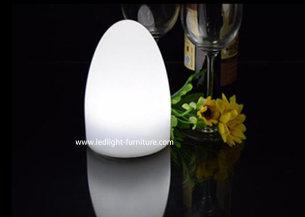 Candeeiros de mesa decorativos pequenos do diodo emissor de luz, ovo recarregável luz dada forma da noite 