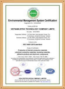 CÔNG TY TNHH CÔNG NGHỆ ZIITEK VIỆT NAM Certifications