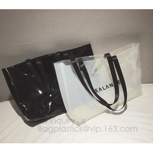 pvc transparent zipper bikini cosmetic bag, tote lady waterproof PVC swimming transparent beach bag, beach bag swimming
