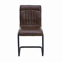 Contemporary Brown Pu Dining Chairs Oem Odm Design