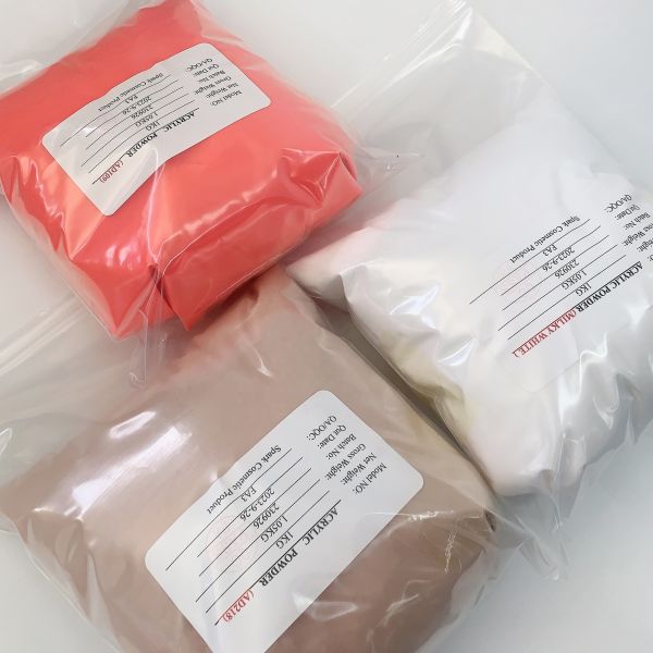 Clear Acrylic Powder Bulk Acrylic Powder Professional Acrylic Nail Powder Polymer for 3D French Manicure Extension Nail
