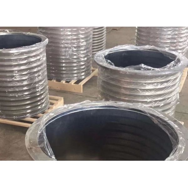 Wear Resistant SS304 Ripple Board Slot Screen Basket