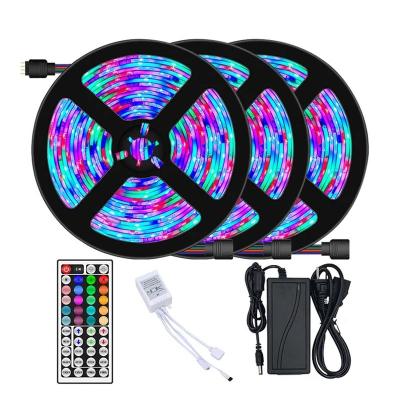 16.4ft 12V 5050 RGB Smart Bluetooth LED Strip Music Light para decoração de quarto
