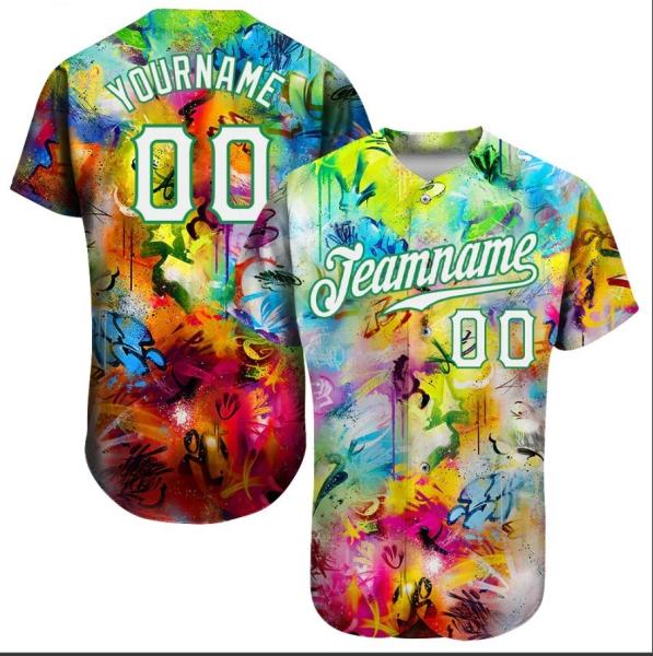 Durable Team Baseball Shirts Jerseys Anti Bacterial Multipurpose