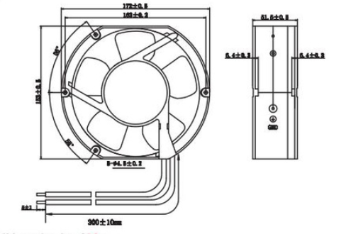 150mm Waterproof Cooling Fan
