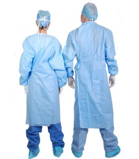 Medical Disposable Surgical Gown , Customized Color Disposable Isolation Gowns