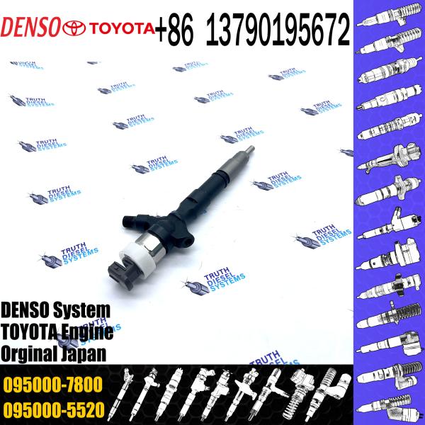 Injetor de trilho comum 23670-30310 095000-7800 injetor para TOYOTA 2KD-FTV, D-4D, TRH2