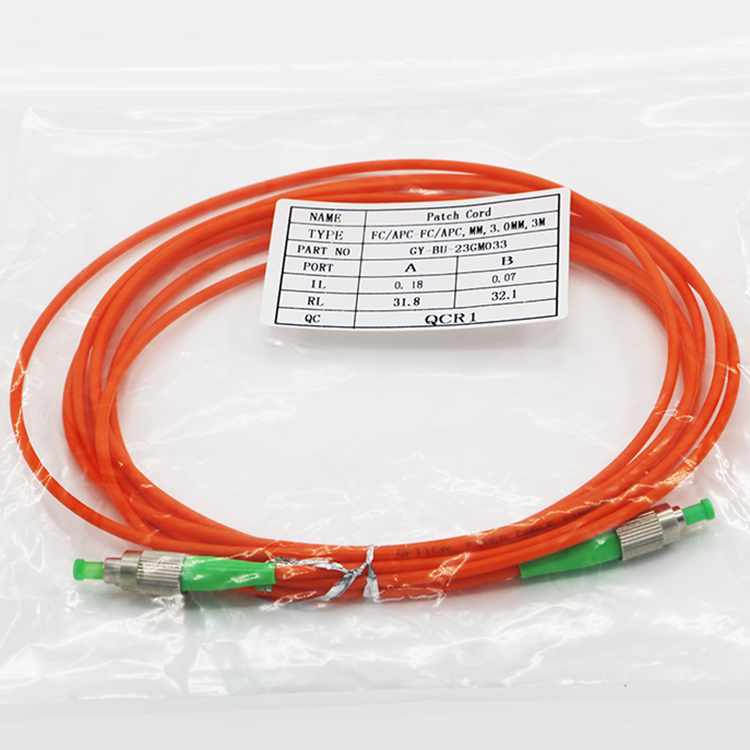 Соединительные шнуры Simplex Om3 FC Gpon Telecom 3.0 мм для волоконно-оптических соединительных кабелей