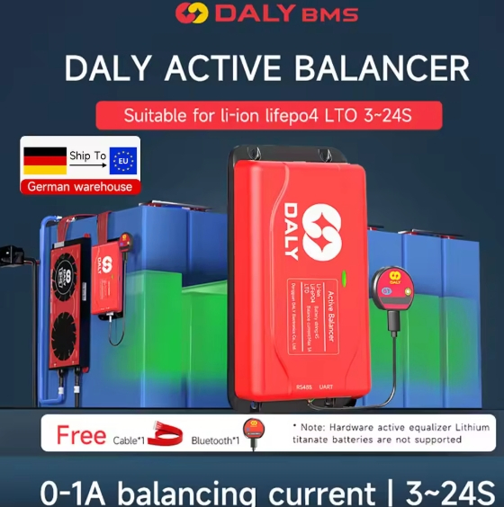 Active Balance Battery BMS Supporting 200A Charge and Discharge Performance