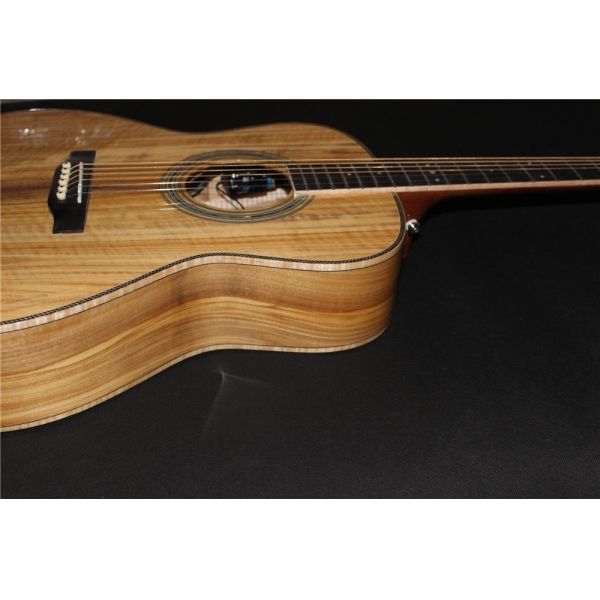 AAAA all Solid imported olive wood OM body custom guitar acoustic electric guitar