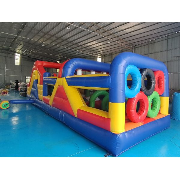 Коммерческий класс ПВХ брезент гигантские надувные препятствия курсы надувные веселый город для открытого воздуха