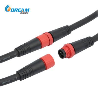 Conector de cabo à prova d'água de latão revestido de ouro para lâmpadas de rua LED