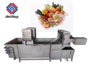 1000 KG/H Vegetable Bubble Washing Fruit Salad Cleanner Machine With 1 Year
