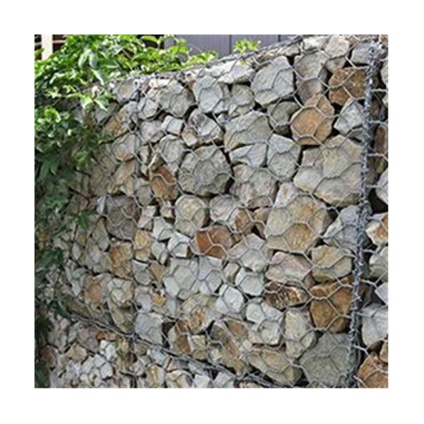 Stone Filled Woven Mesh Gabion Basket Retaining Wall Design for Seawall Protection