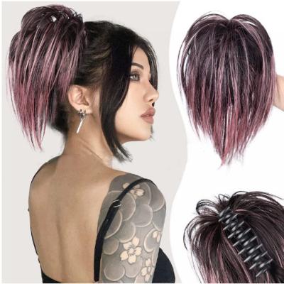 High Braided Ponytail Weave Human Hair Extension Medium Cap Size Can Be Styled Dyed And Permed