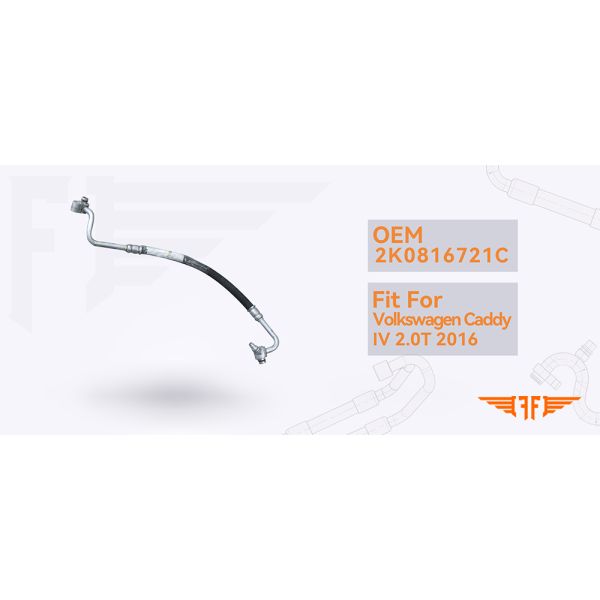 Caddy IV Compatible con Volkswagen 2016 Tuberías de Aire Acondicionado para Coches 2K0816721C 2.0T Manguera de Aire Acondicionado para Coche