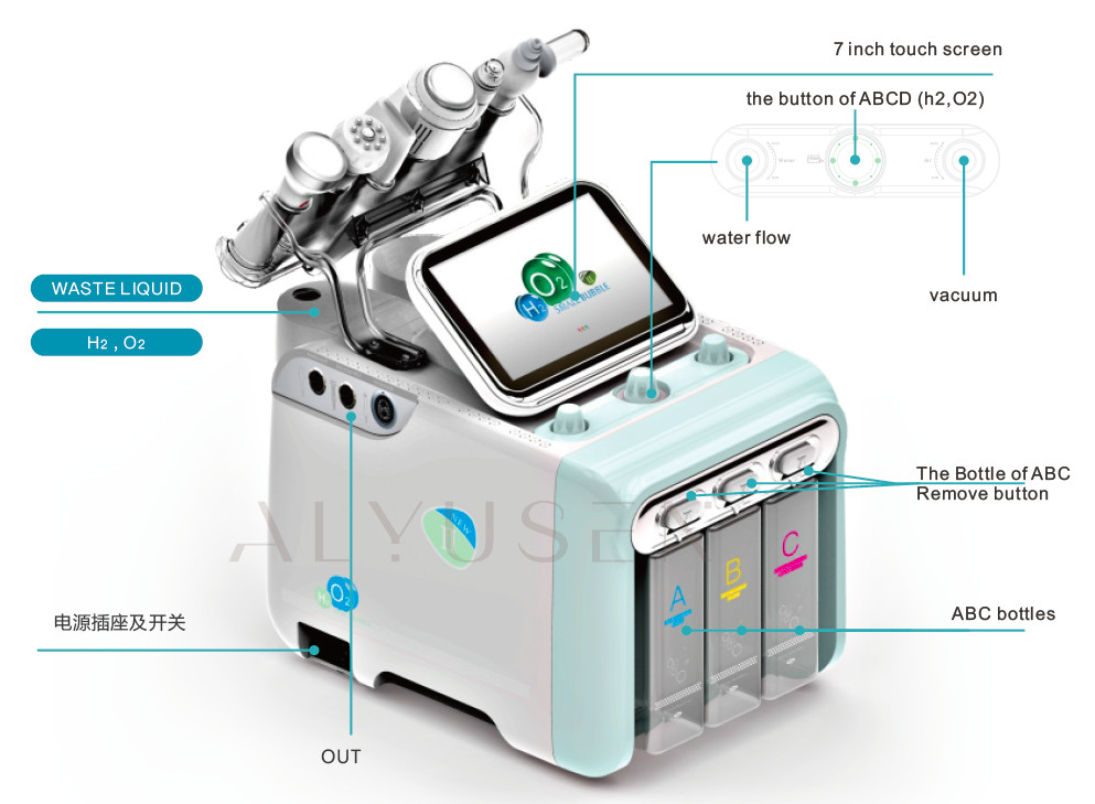 Анти- красота Skincare 8 машины шелушения Aqua Hydrafacial морщинки в 1