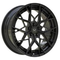 O preto do brilho 2 partes forjou a liga de alumínio do tambor do disco de rodas bordas do carro de 19 polegadas Rs3