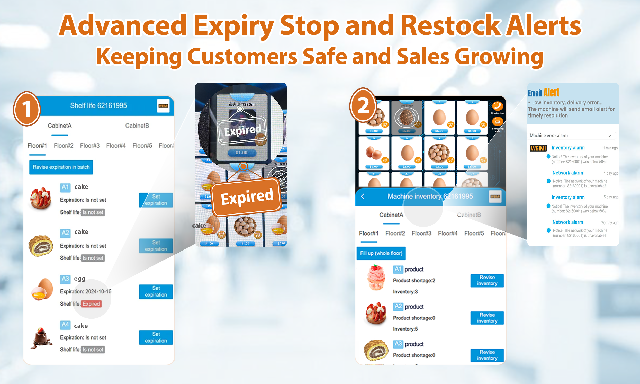 WEIMI Locker Vending Machine for Pre-Order & Pickup Smart Self Service Solution