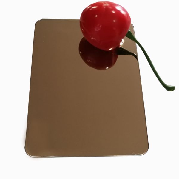 rose gold color 304 stainless setel sheet mirror or hairline finish 1219x2438mm
