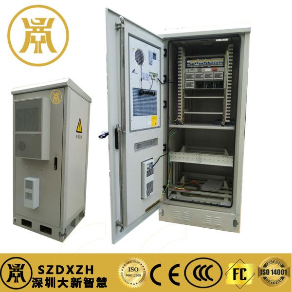 1U Front Door Outdoor Telecom Cabinets , Galvanized Steel Industrial Electrical Cabinet