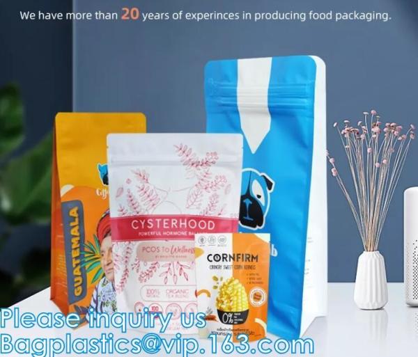 Zip lock Slider seal Top Bag Custom Packaging Zipper Printed Foil Stand Up Pouch Bag With Window