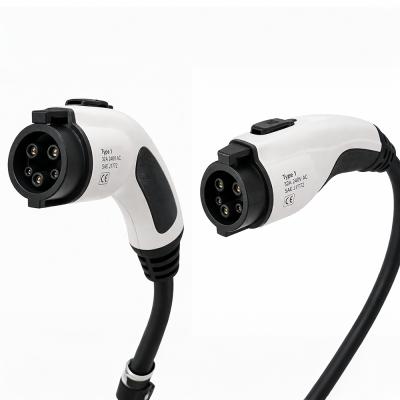 Factory Supply SAE J1772 Type 1 EV Charging Plug 32A 240V AC Connector for Electric Vehicle Charging