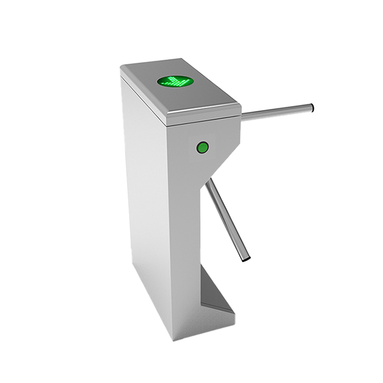 304 or 316 Stainless Steel Small Footprint Tripod Turnstile Gate with 25 to 30 Person per Minute Flow Rate