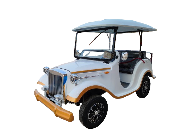 Electric Classic Car 6 Seater Vintage Cart Sightseeing Bus 4kw 72v 3+3 Seats