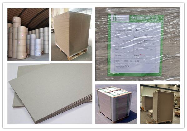 Strong Stiffness Flat Laminated Hard Paper Grey Board Sheets Straw Board Paper