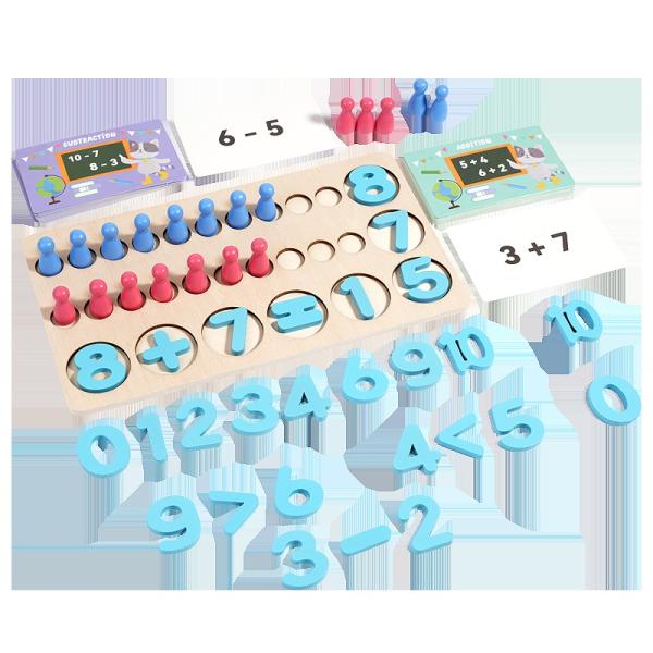 Children's Early Education Wooden Digital Arithmetic Doll Parent-child Interactive Educational Toys