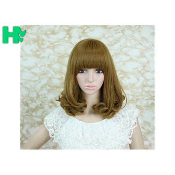 Short Wave Bob Hair Synthetic Hair Wigs Fiber Natural Look Wigs For Women