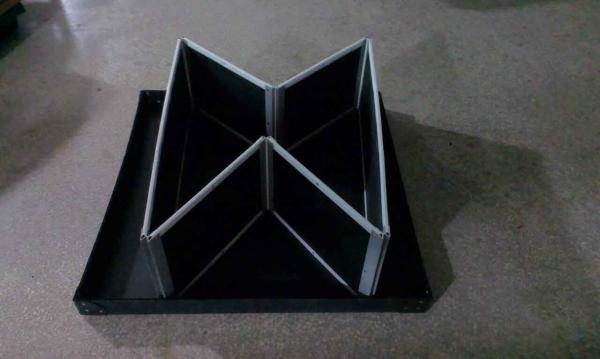 Black Plastic Collapsible Box Corrugated Sheet Collapsible Storage Containers Customized