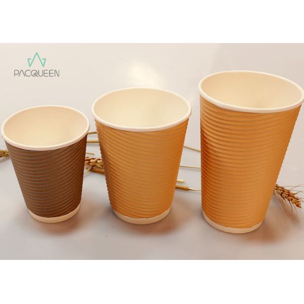 4oz - 20oz Disposable Paper Cups PE / PLA Lining Extra Protection Customized Logo
