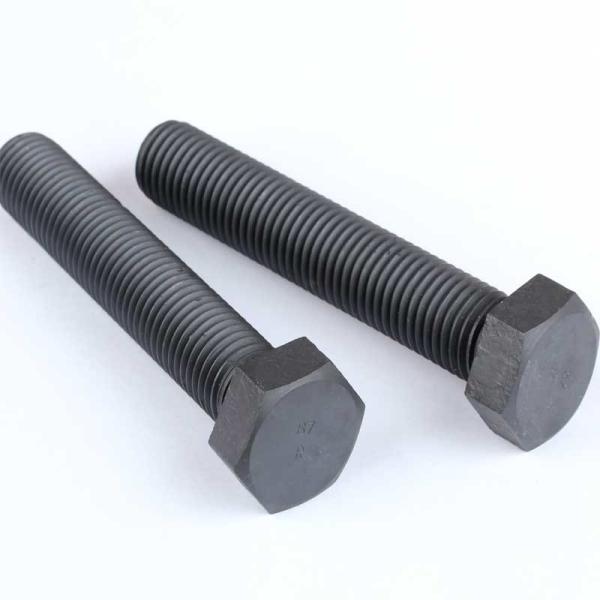 35CrMo / 40Cr / SCM435 Hex Head Stainless Steel Bolts ZINC Black Oxide Heavy