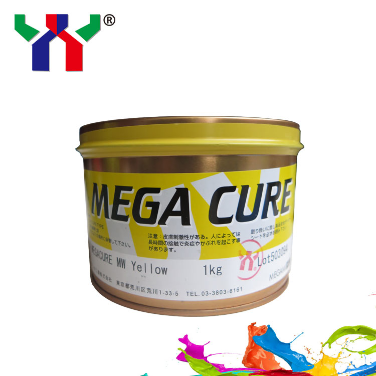 Чернила чернил CMYK мега лечения Megami УЛЬТРАФИОЛЕТОВЫЕ смещенные быстрые суша для пластикового печатания