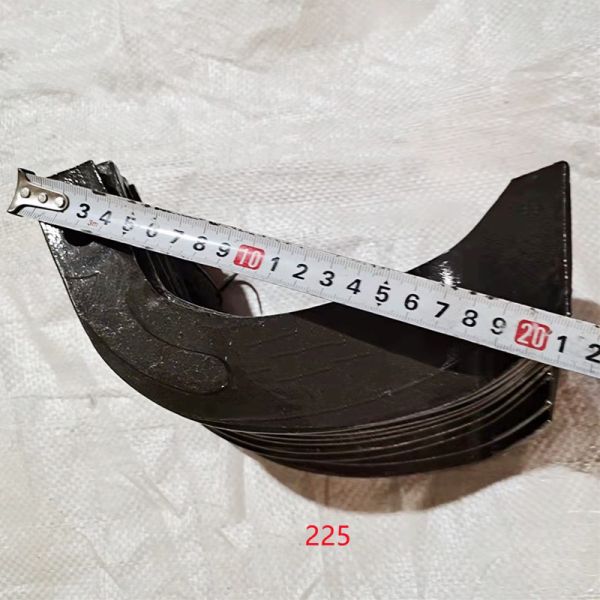 225 Rotary Tiller Blade Agriculture 65Mn Matirel Blade Farm Machinery Accessories Rotary Tiller Blade IT225