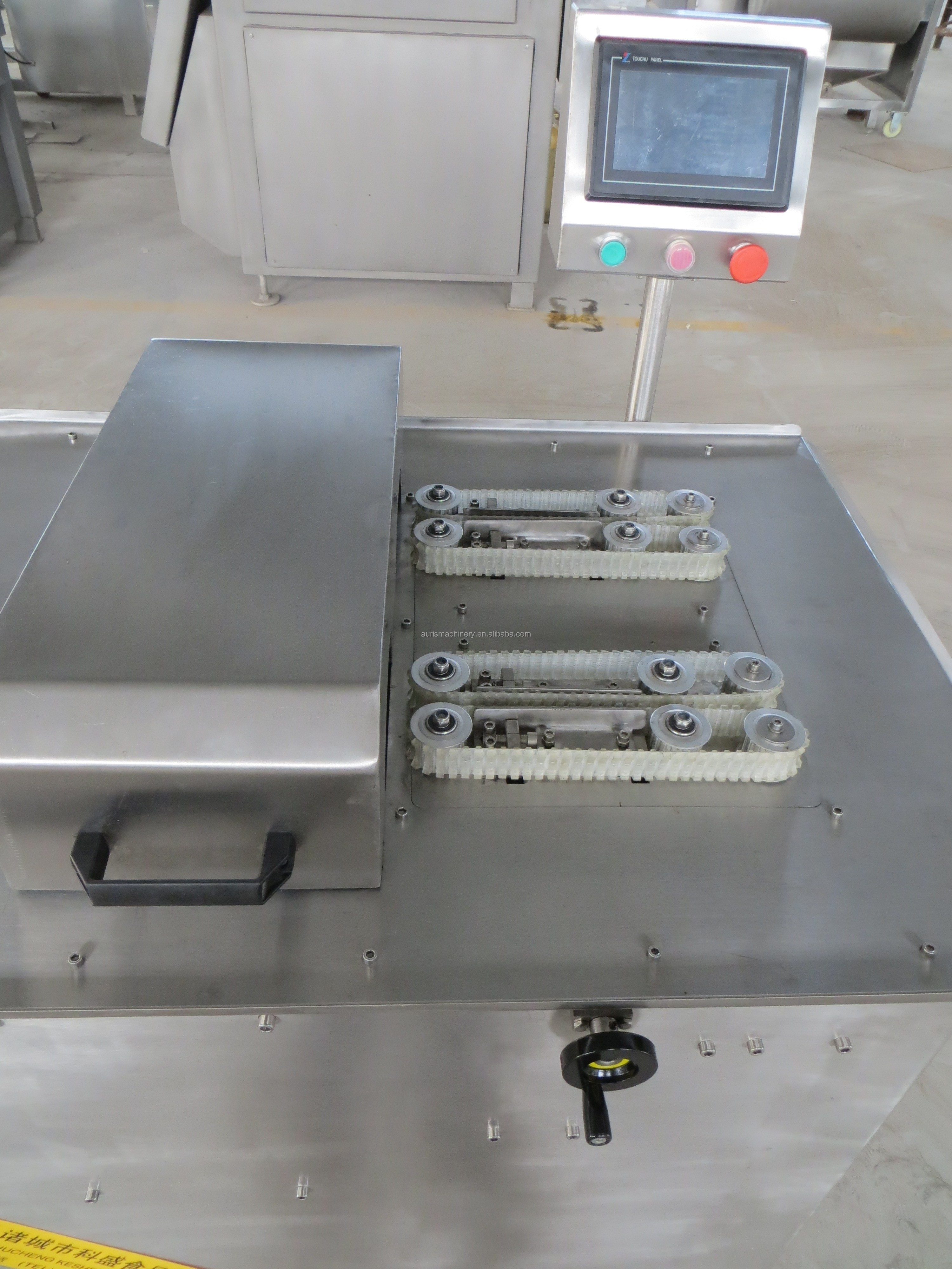 Сдвоенные линии машины бандажной проволоки сосиски PLC связывают машину вязки сосиски