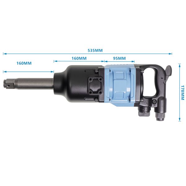 Réparation de pneu de camion clé d'impact d'air de 1 pouce