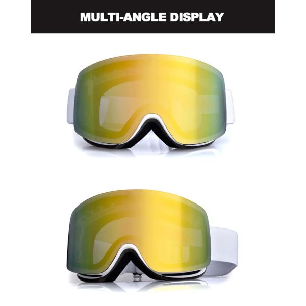 Three Layer Foam Polarizer Anti Fog Outdoor Sports Snowboard Ski Goggles for Woman
