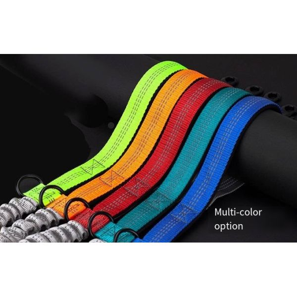 Pet Belt Elastic Night Reflective Silk Drawstring Traction Rope Outdoor Running Hands Free Dog Leash