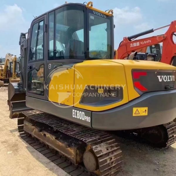 Used Volvo EC80D Excavator in Sweden with ORIGINAL Hydraulic Pump and 42 kW Power